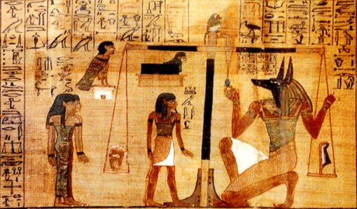 Judgement of Osiris from Papyrus of Ani