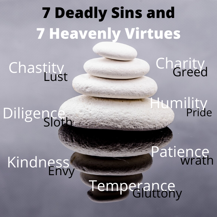 7 deadly sins and 7 heavenly virtues