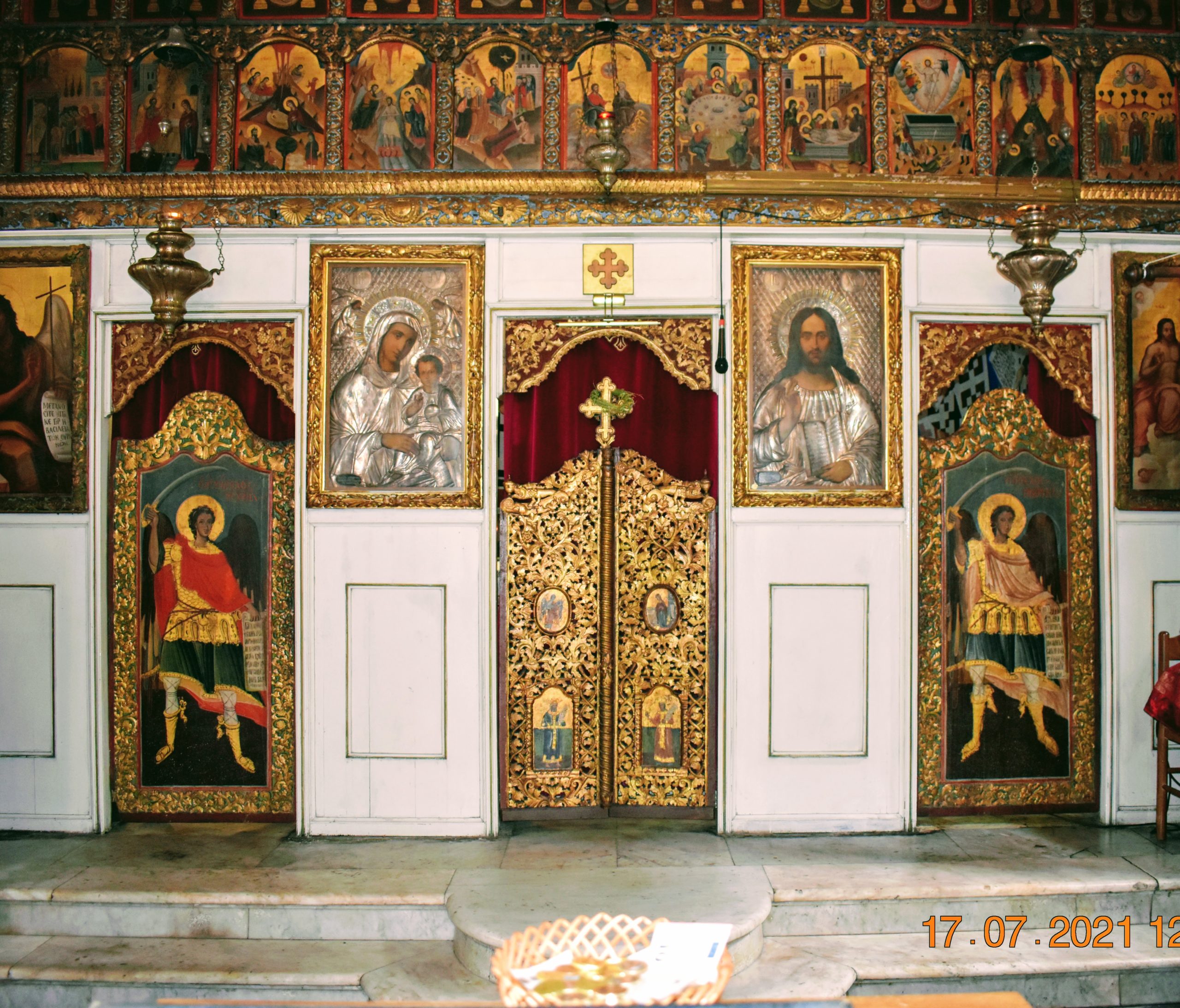 three doors in altar