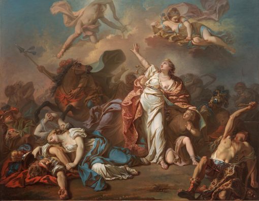 Apollo and Artemis Attacking the Children of Niobe by Jacques-Louis David